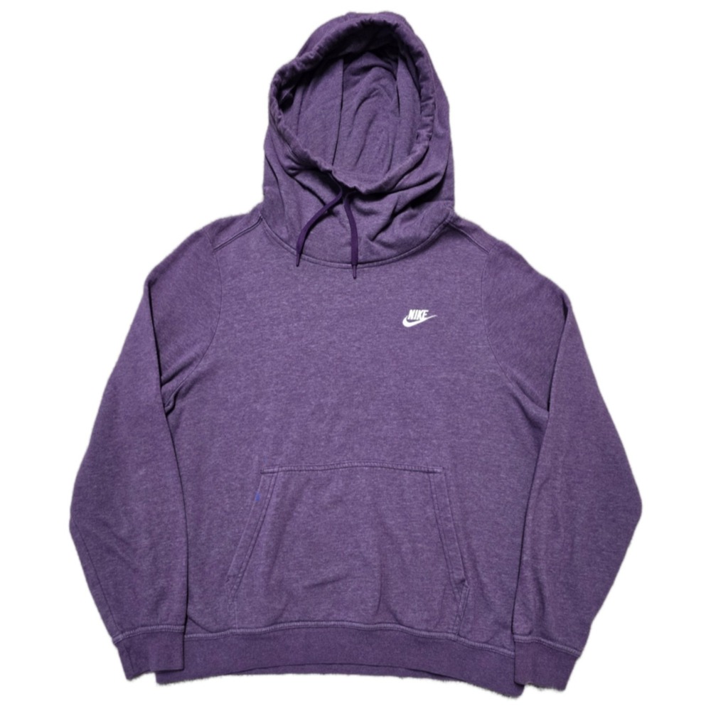 VTG Nike Hoodie‎ Womens Purple High Neck Pullover Sweatshirt Embroidered Sz L